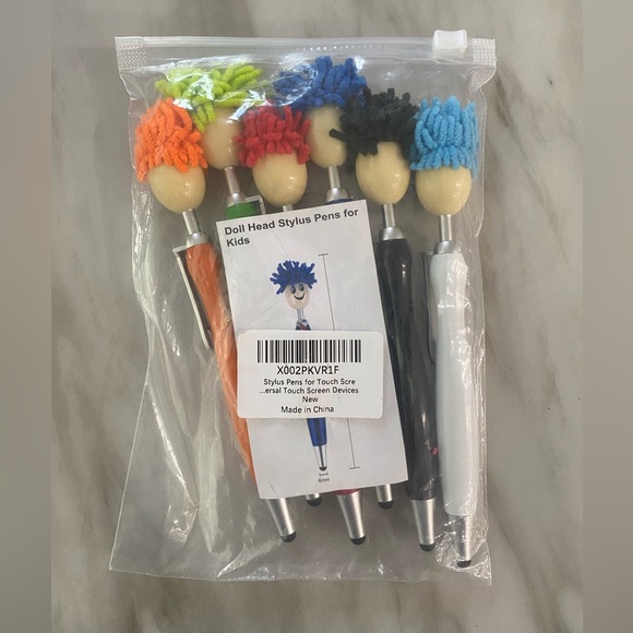 Doll Head Stylus Pens for Kids - Picture 12 of 13